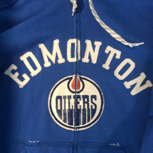 EDMONTON OILERS OFFICIAL NHL ZIP UP HOODIE - Picture 6 of 7